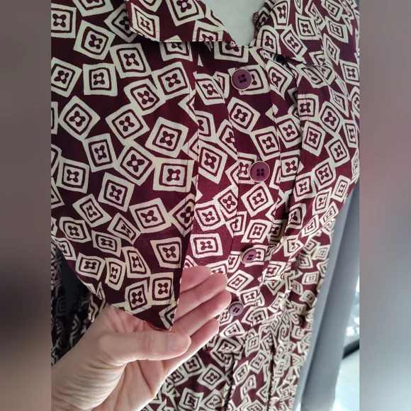 Vintage 80s/90s dress Bichon by Sara Edwards sz8 - Picture 4 of 9